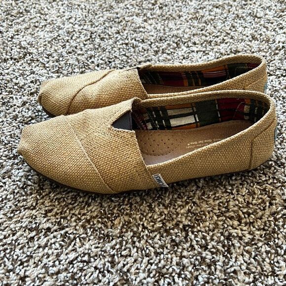 Brown (Tan) Toms size 7.5W - Picture 1 of 5